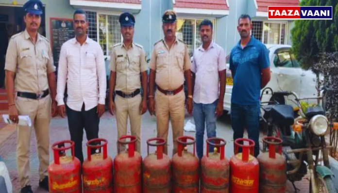 Bidadi Police: Gas cylinder thieves now in lockup! Exciting discovery of theft in Bannikuppe!