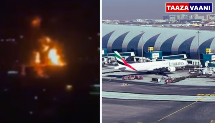Flights Suspended: Iranian drone attack on Dubai Airport! Flight operations suspended amid massive fire; UAE shaken!