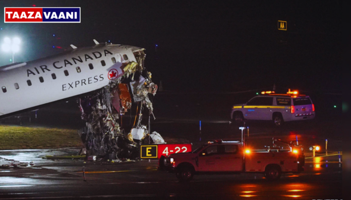 New York Plane Crash: A terrible plane crash at New York Airport! Air Canada plane collides with truck; Death of two pilots!