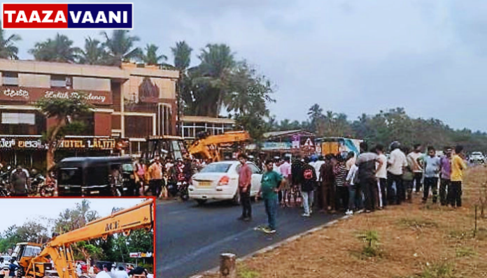 Udupi Udyavar Accident: Woman pedestrian dies after being hit by crane near Udyavar