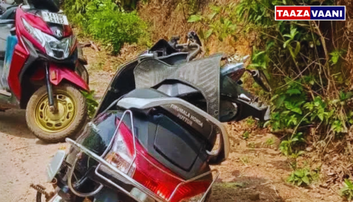 Uppinangady | Terrible accident near Uppinangadi: Car-bike collision