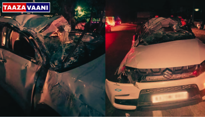 Bantwal: Car overturns after hitting electric pole, 7 Udupi students in critical condition!