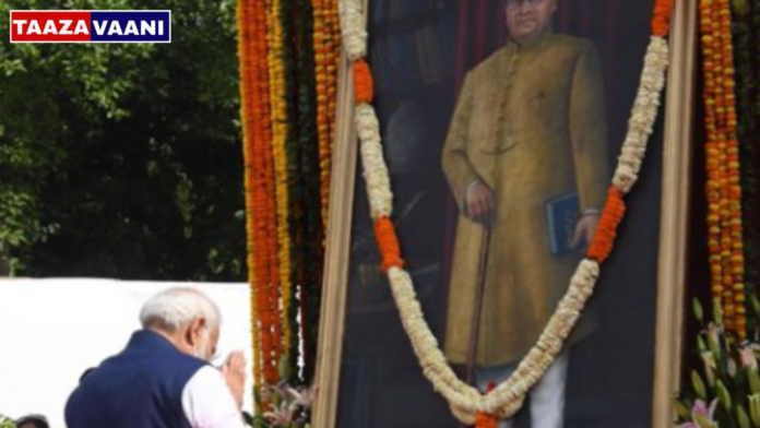 PM Modi: Prime Minister Modi pays tribute to Babasaheb Ambedkar