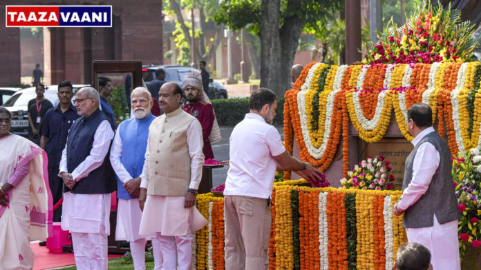PM Modi Rahul Gandhi tribute Jyotiba Phule: Social reformer Mahatma Jyotiba Phule's 200th birth anniversary celebration: Modi-Rahul together in Parliament; Salute to the voice of the oppressed!