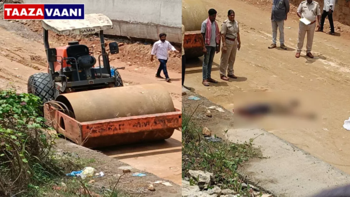 Uppinangady: A man died after a road roller fell into his kitchen during road construction work!