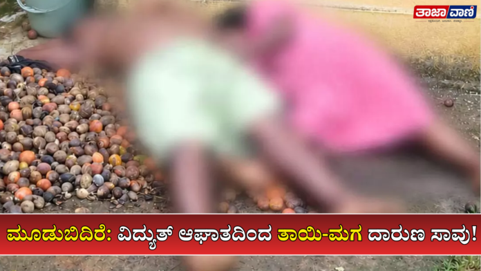 ಮೂಡುಬಿದಿರೆ: ವಿದ್ಯುತ್ ಆಘಾತದಿಂದ ತಾಯಿ-ಮಗ ದಾರುಣ ಸಾವು!